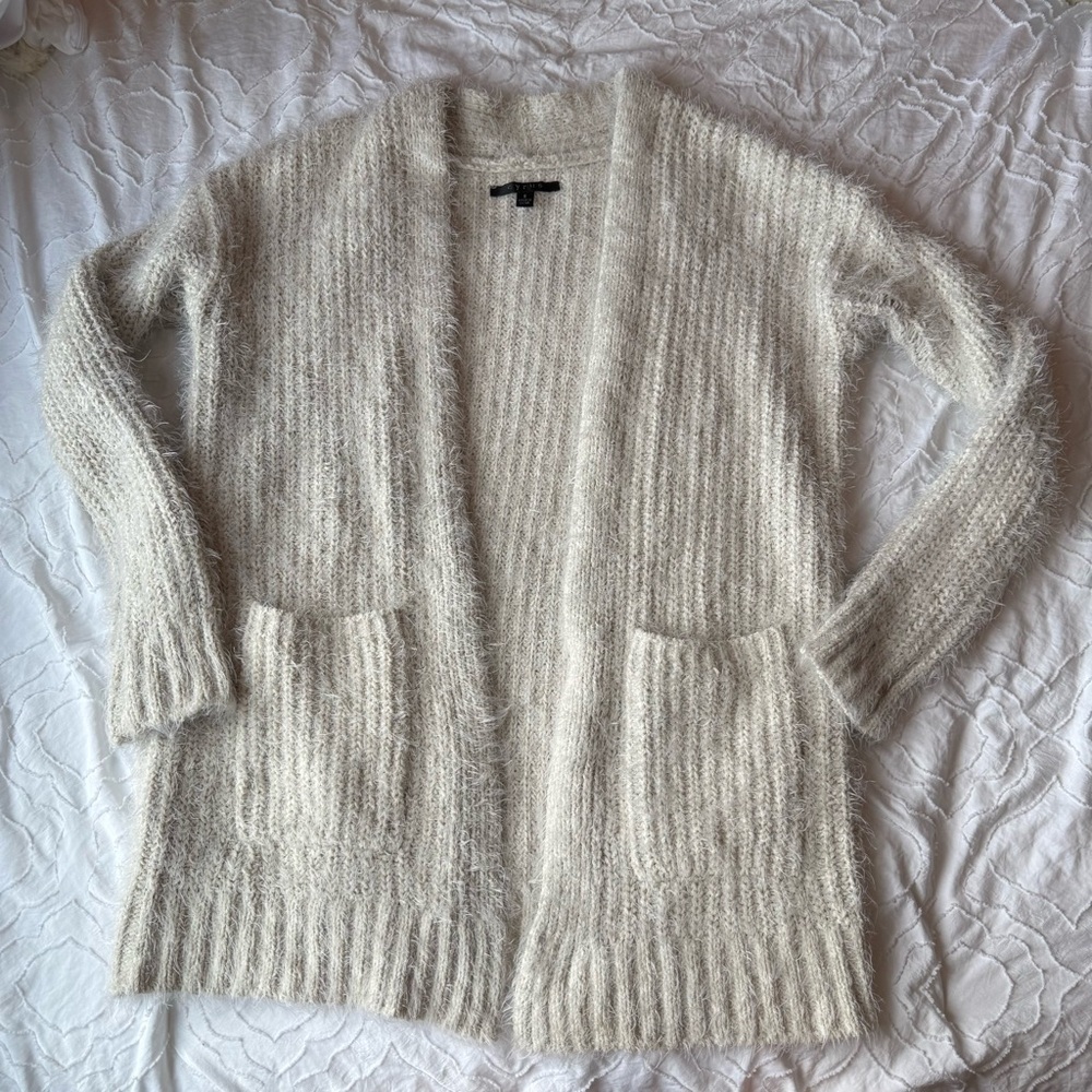 Cyrus Cream Women's Cardigan Sweater Fluffy